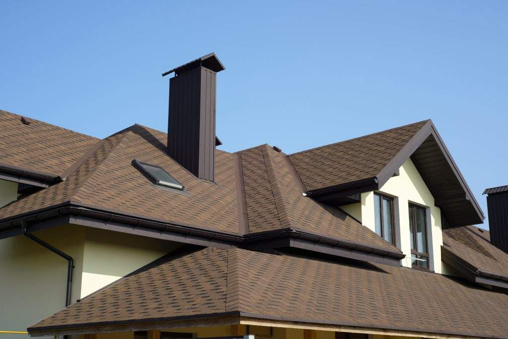 roof of newly builded house